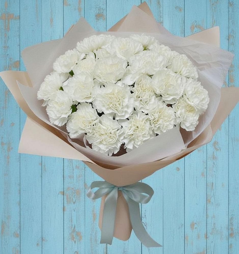 Букет цветов из: Гвоздики в Спицевке