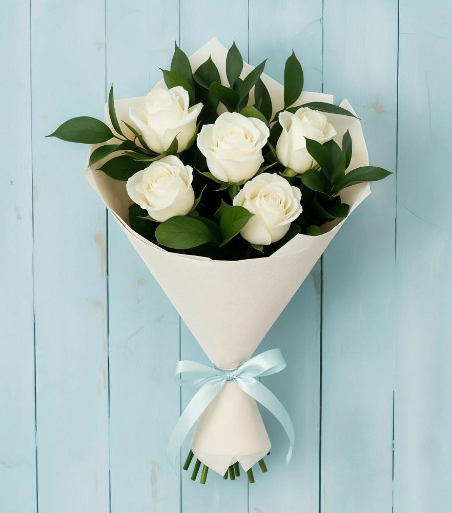 Букет цветов из: Розы в Спицевке