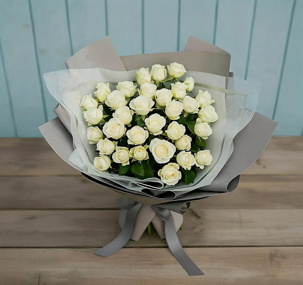 Букет Белоснежная нежность в Спицевке