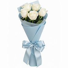 Букет 5 Белых роз Проуд в Спицевке