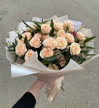 Букет Кремовые розы Латте в Спицевке