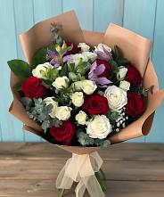 Букет цветов из:  Розы и Альстромерии в Спицевке