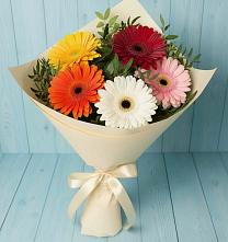 Букет цветов из:  Герберы в Спицевке