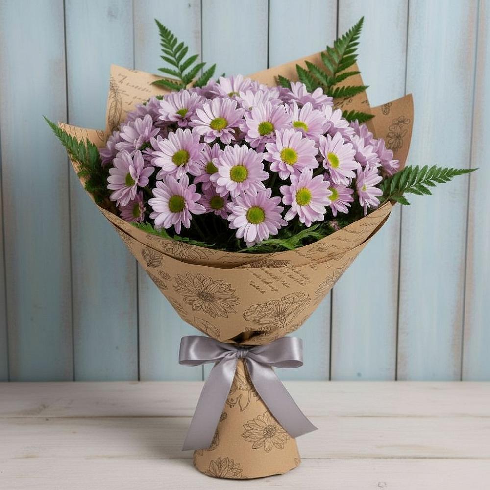 Букет цветов из: Хризантемы в Спицевке