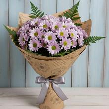 Букет цветов из:  Хризантемы #REPLACE_PRED# Спицевке