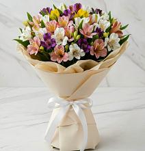 Букет цветов из:  Альстромерии #REPLACE_PRED# Спицевке