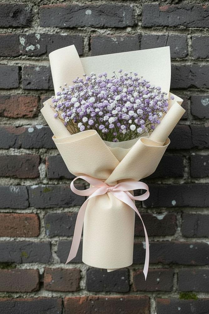 Букет цветов из: Гипсофила в Спицевке