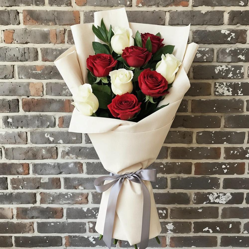 Букет цветов из: Розы в Спицевке