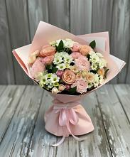 Букет цветов из:  Гвоздики, Розы и Хризантемы в Спицевке