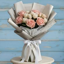 Букет цветов из:  Розы в Спицевке