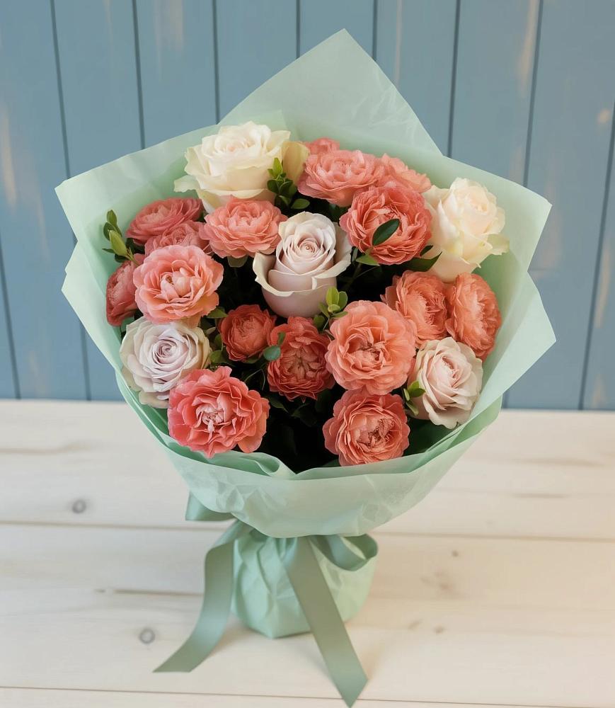 Букет цветов из: Розы в Спицевке