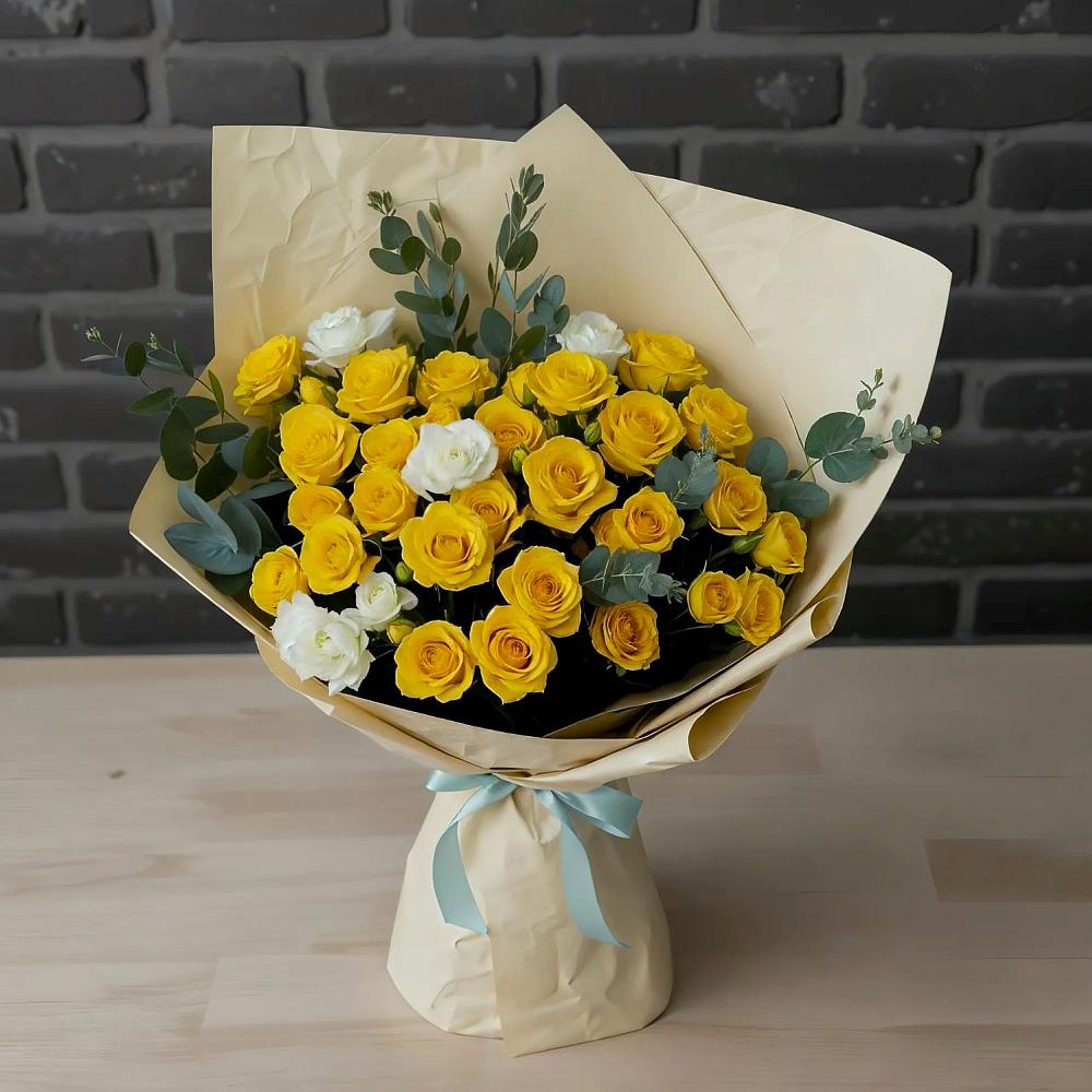 Букет цветов из: Розы в Спицевке