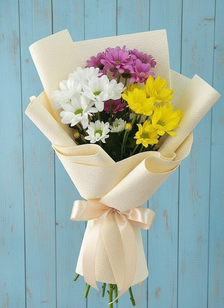 Букет цветов из: Хризантемы в Спицевке