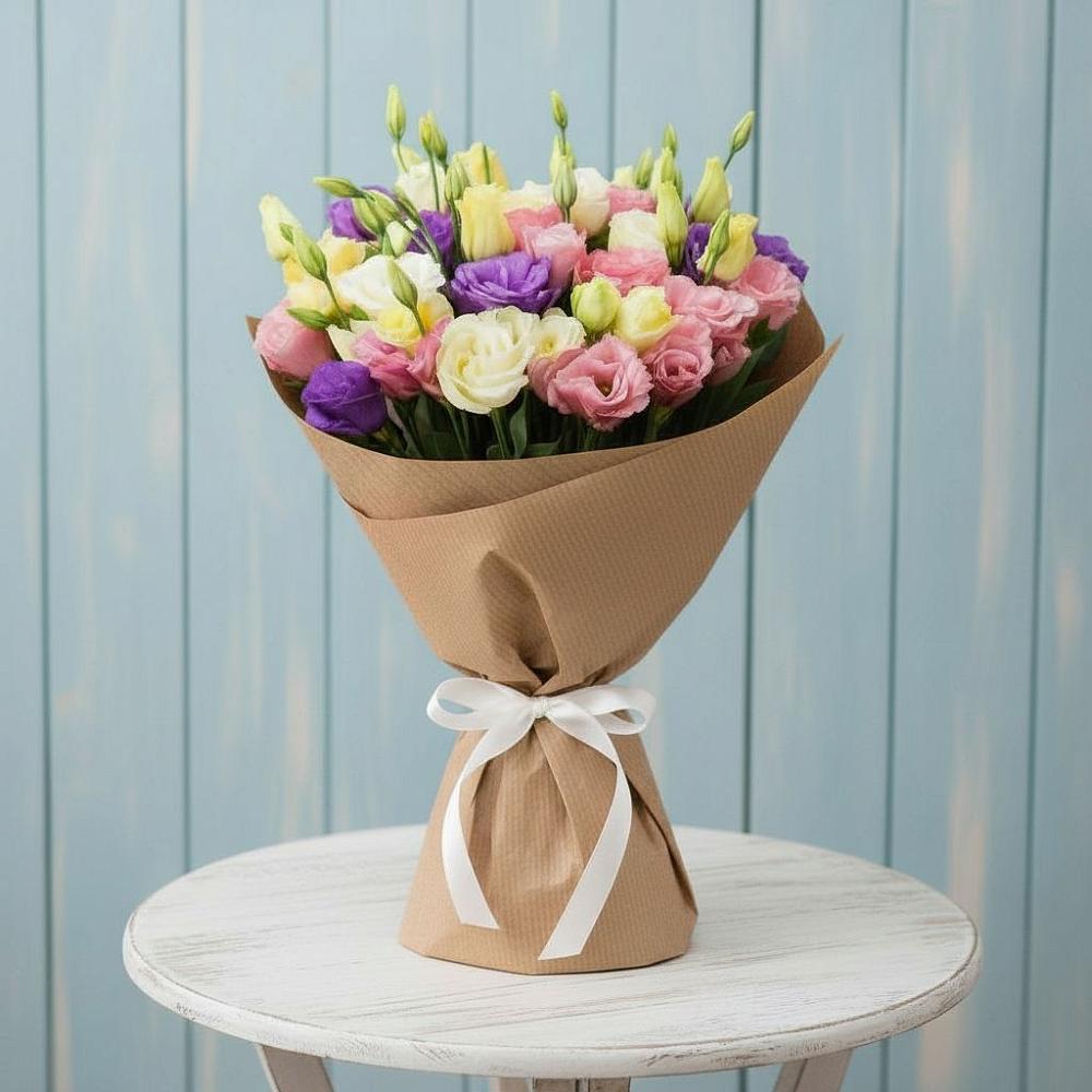 Букет цветов из: Лизиантусы в Спицевке