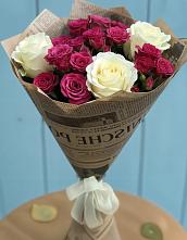 Букет цветов из:  Розы в Спицевке