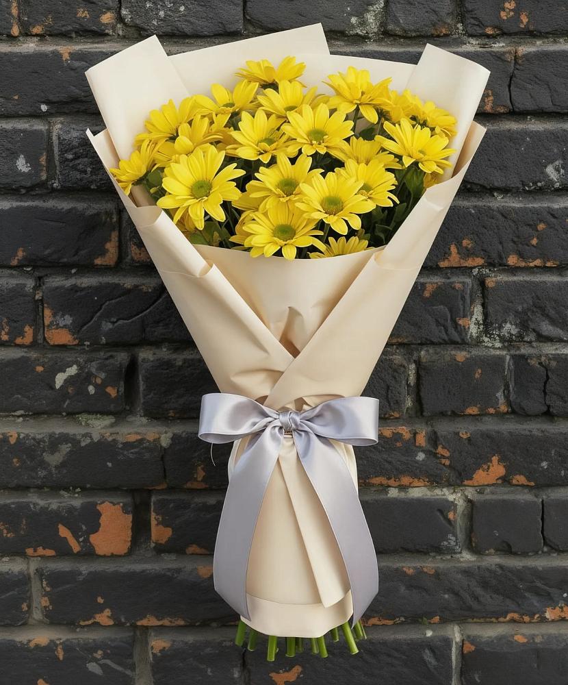 Букет цветов из: Хризантемы в Спицевке