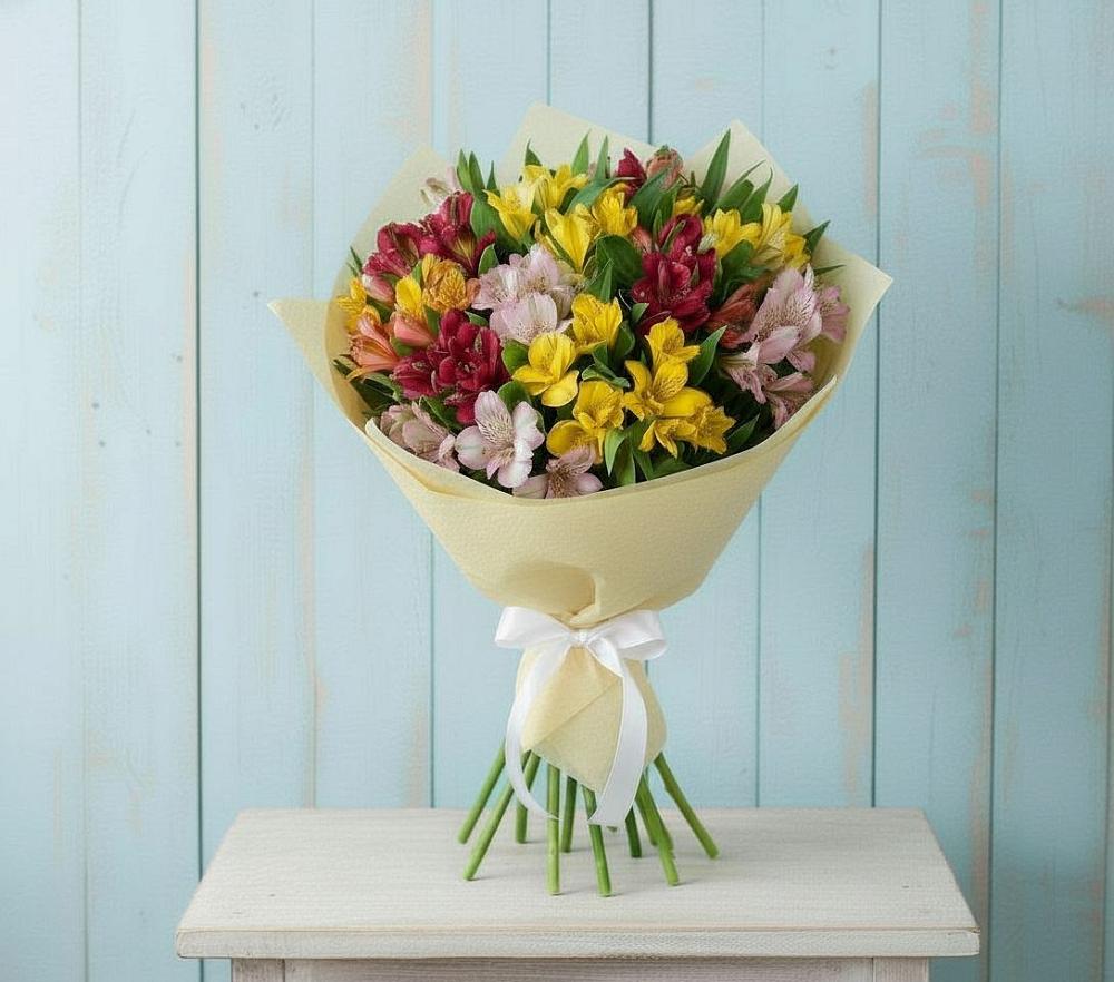 Букет цветов из: Альстромерии в Спицевке