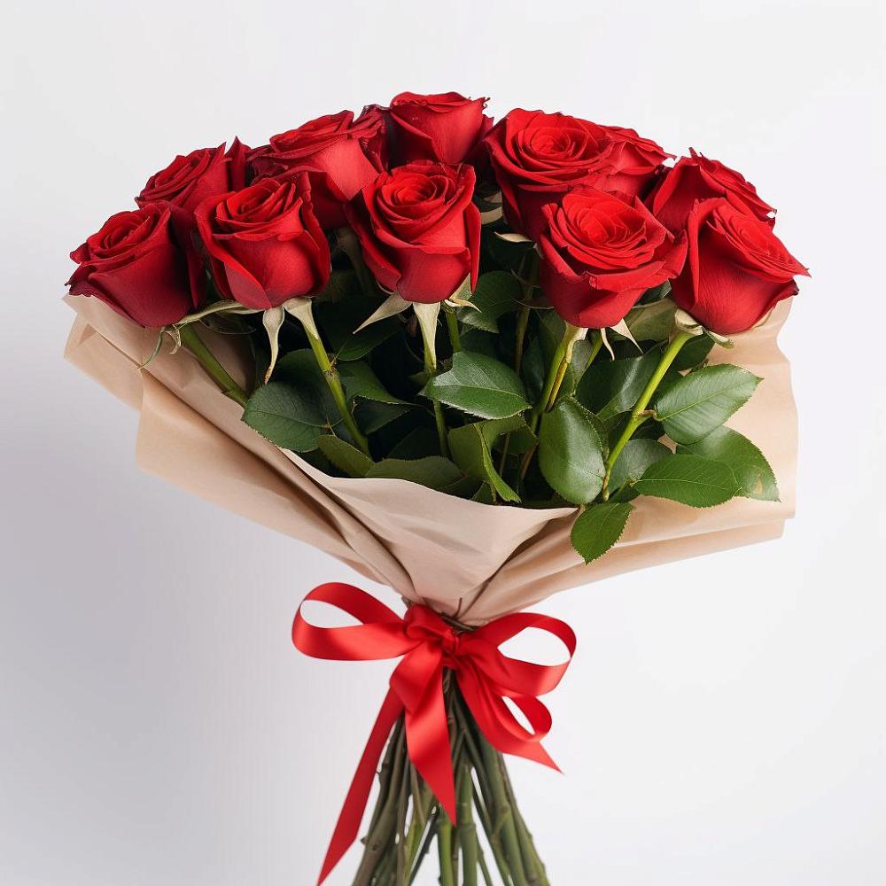 Букет 11 Красных роз Эдлесс Лав в Спицевке