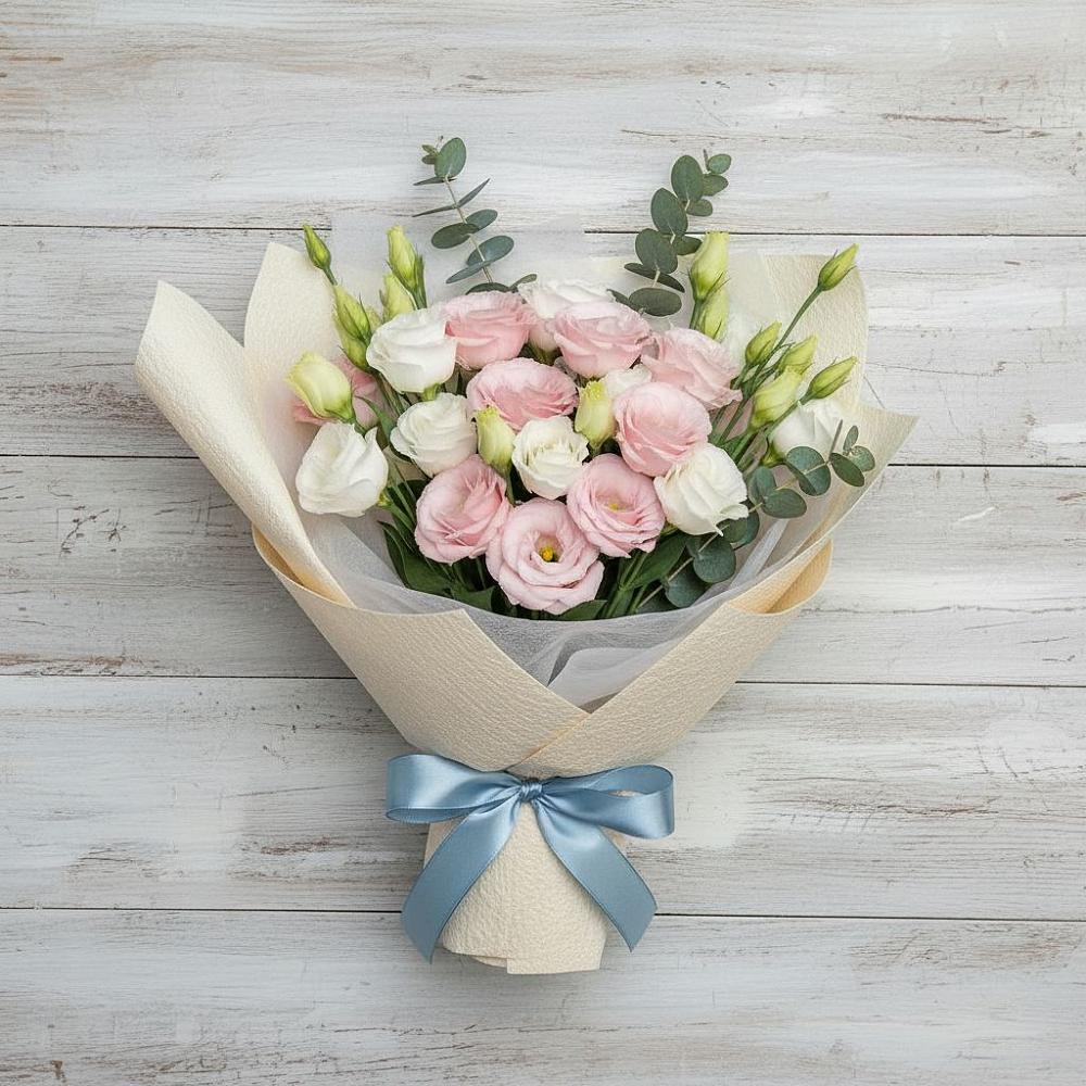 Букет цветов из: Лизиантусы в Спицевке